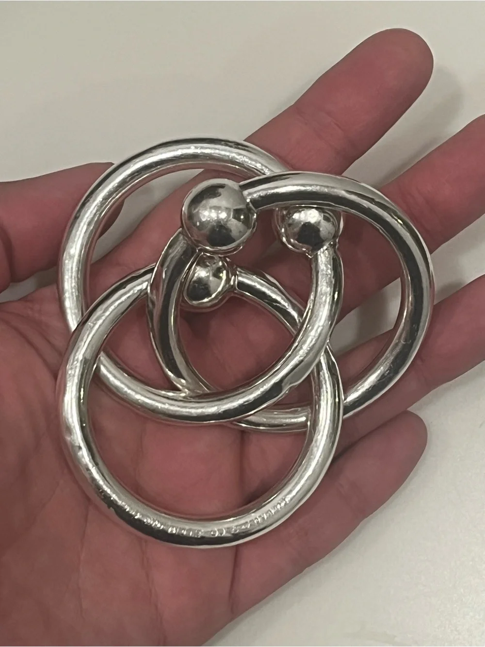 Tiffany & Co Three Interlocking Ring Rattle - Vintage